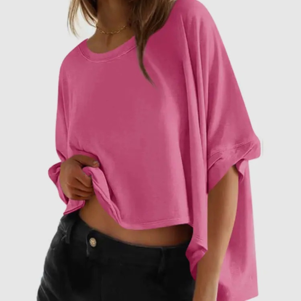 Casual bat sleeve top